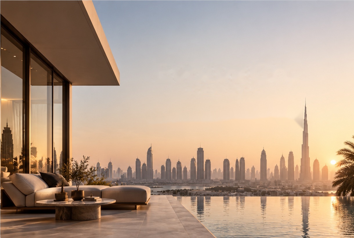 Dubai luxury skyline